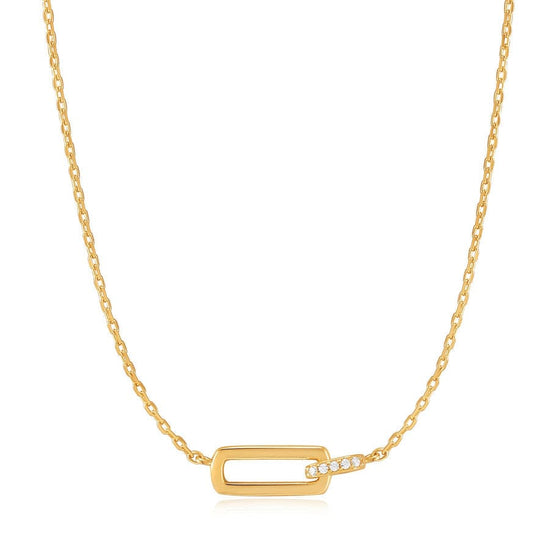 NKL-GPL Gold Glam Interlock Necklace