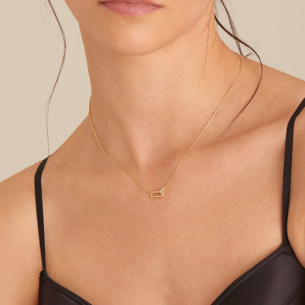 
                      
                        NKL-GPL Gold Glam Interlock Necklace
                      
                    