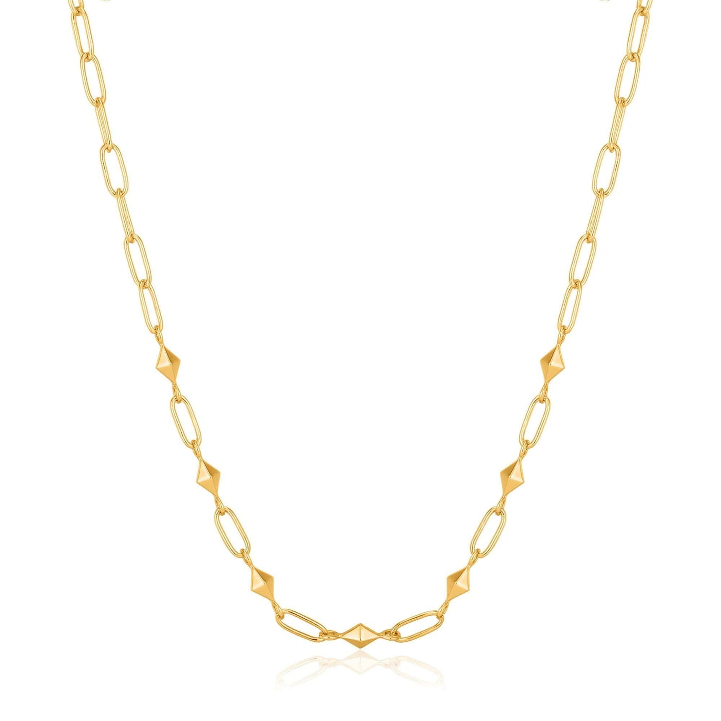 NKL-GPL Gold Heavy Spike Necklace