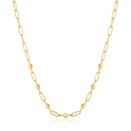 NKL-GPL Gold Heavy Spike Necklace