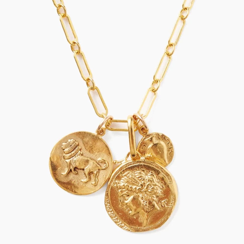 NKL-GPL Gold Hypatia Charm Necklace