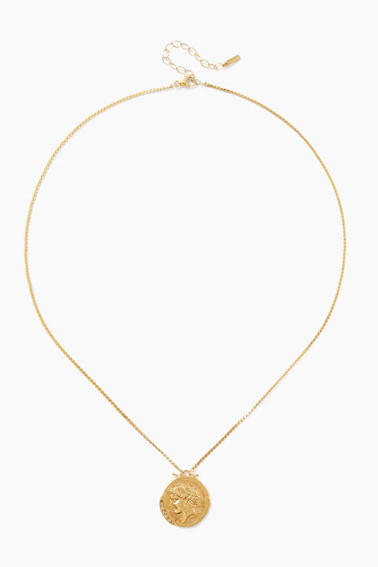 NKL-GPL Gold Hypatia Pendant Necklace with Champagne Diamond