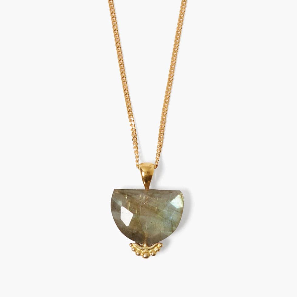 NKL-GPL Gold Jaya Labradorite Necklace