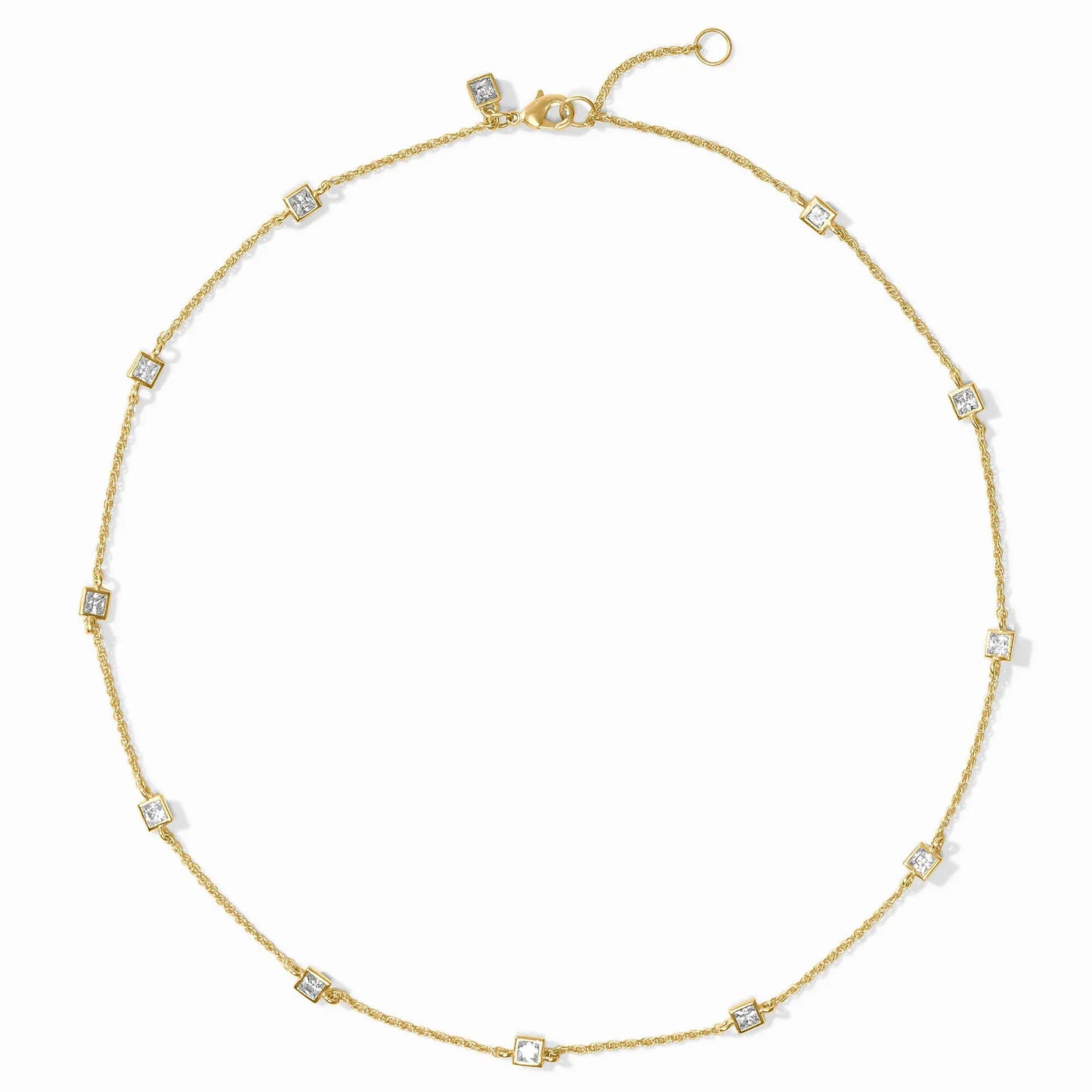 NKL-GPL Gold Jolie Delicate Station Necklace