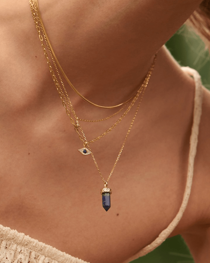 
                      
                        NKL-GPL Gold Lapis Evil Eye Necklace
                      
                    