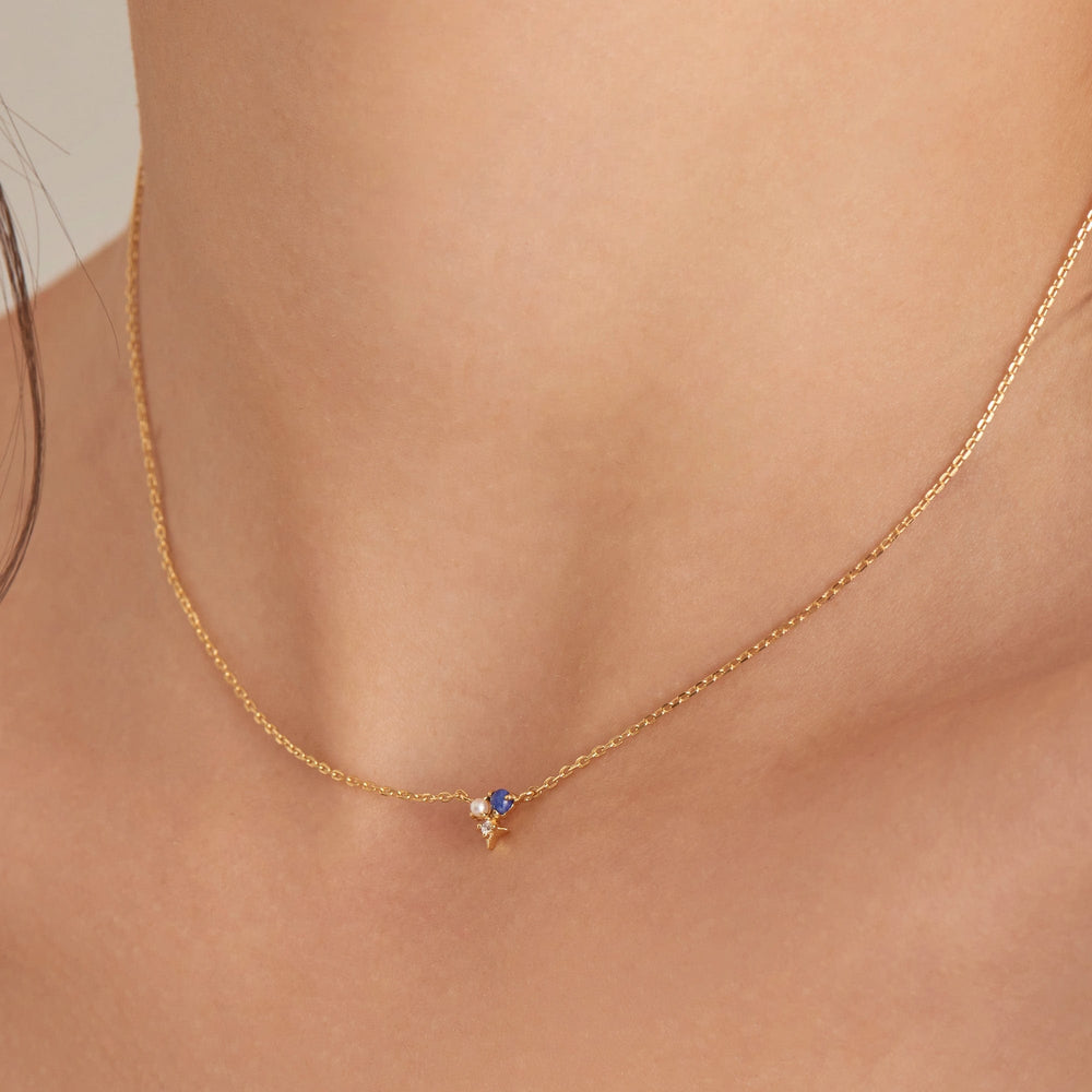 
                      
                        NKL-GPL Gold Lapis Star Necklace
                      
                    