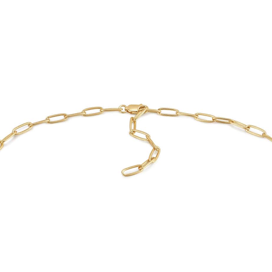 
                  
                    NKL-GPL Gold Link Charm Chain Connector Necklace
                  
                