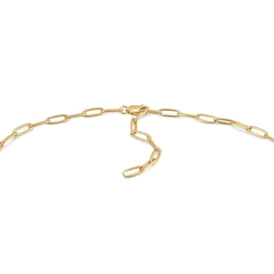 NKL-GPL Gold Link Charm Chain Connector Necklace