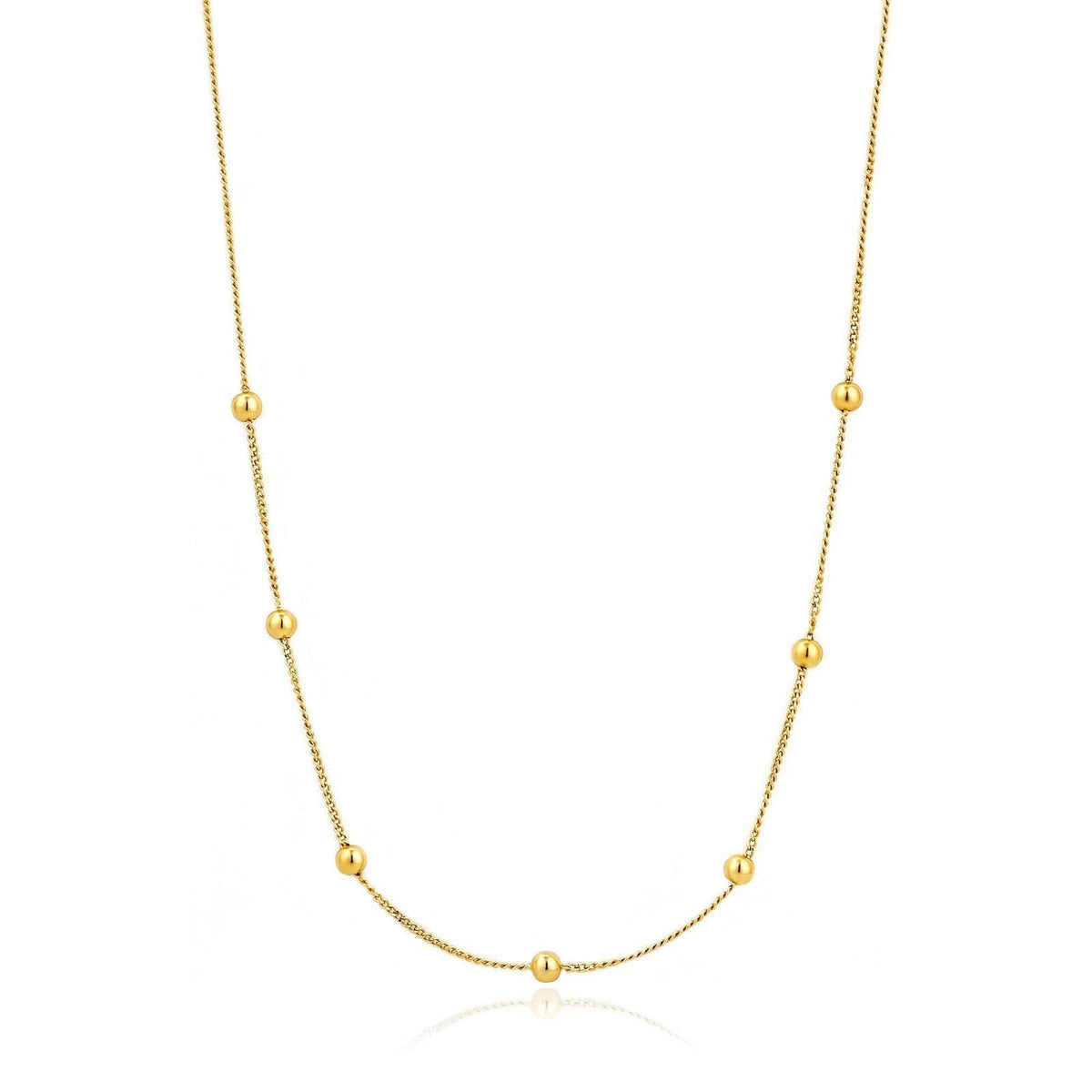NKL-GPL Gold Modern Beaded Necklace