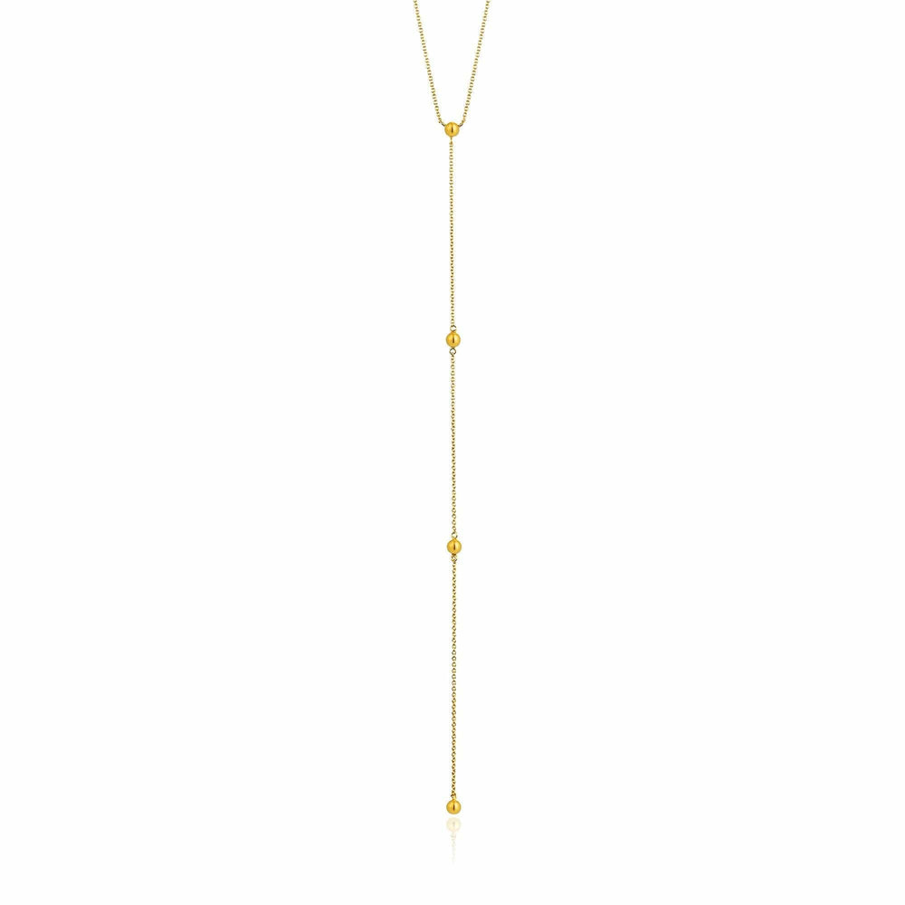 
                      
                        NKL-GPL Gold Modern Beaded Y Necklace
                      
                    