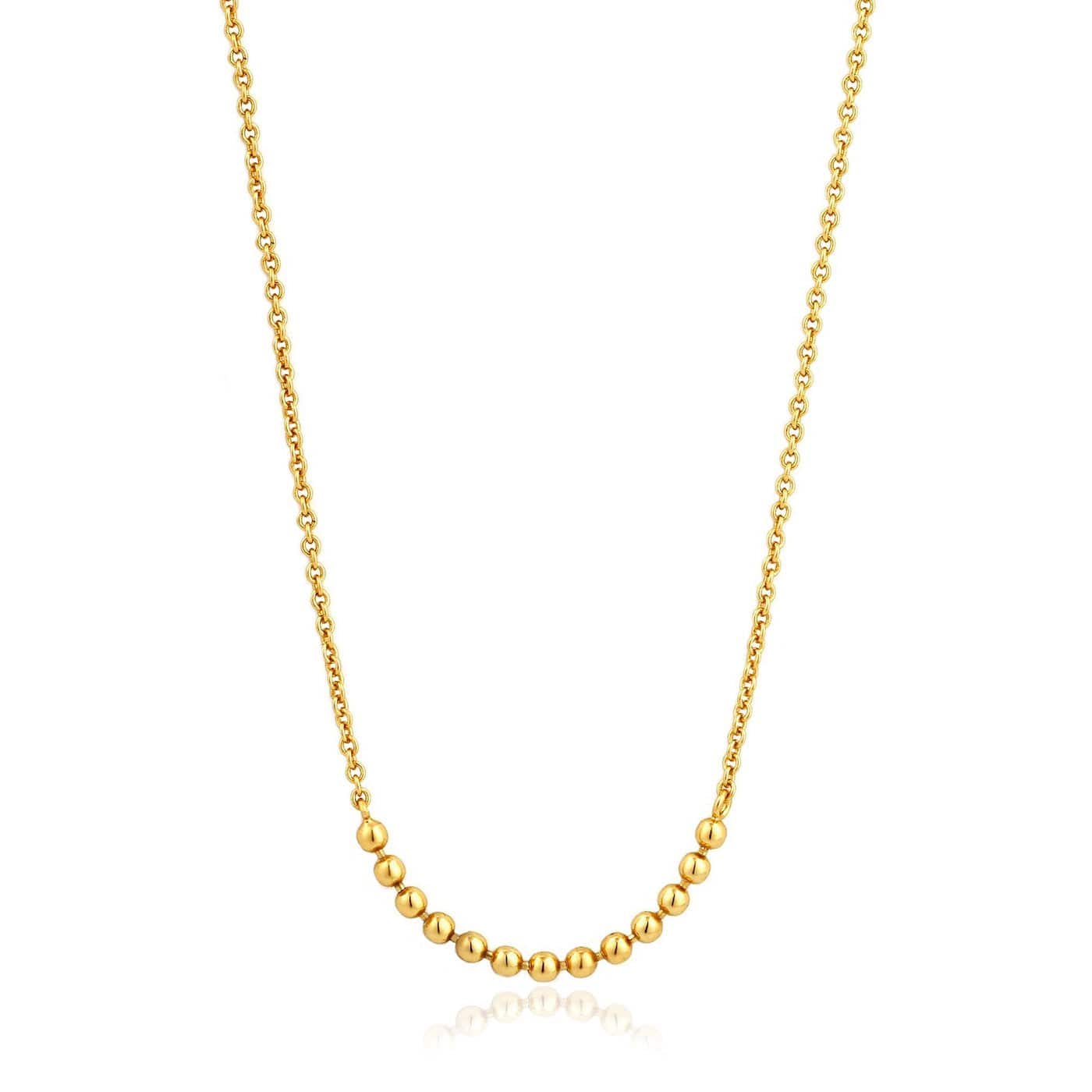 NKL-GPL Gold Modern Multiple Balls Necklace