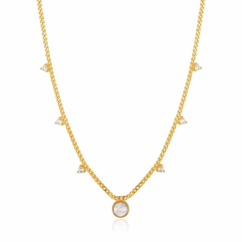 
                      
                        NKL-GPL Gold Mother Of Pearl Drop Disc Necklace
                      
                    