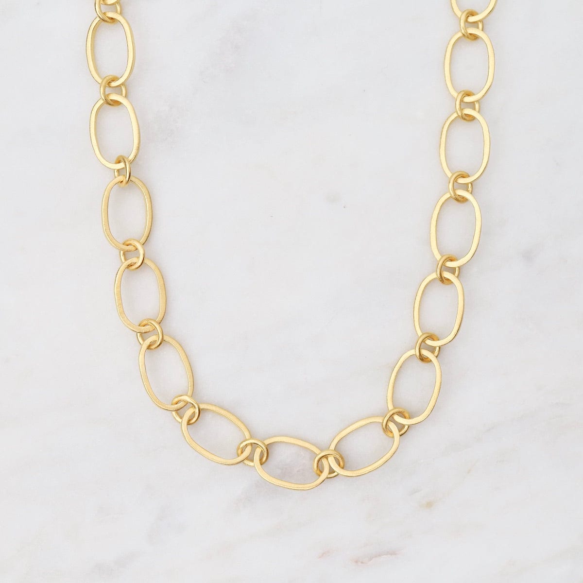NKL-GPL Gold Oval Link Chain