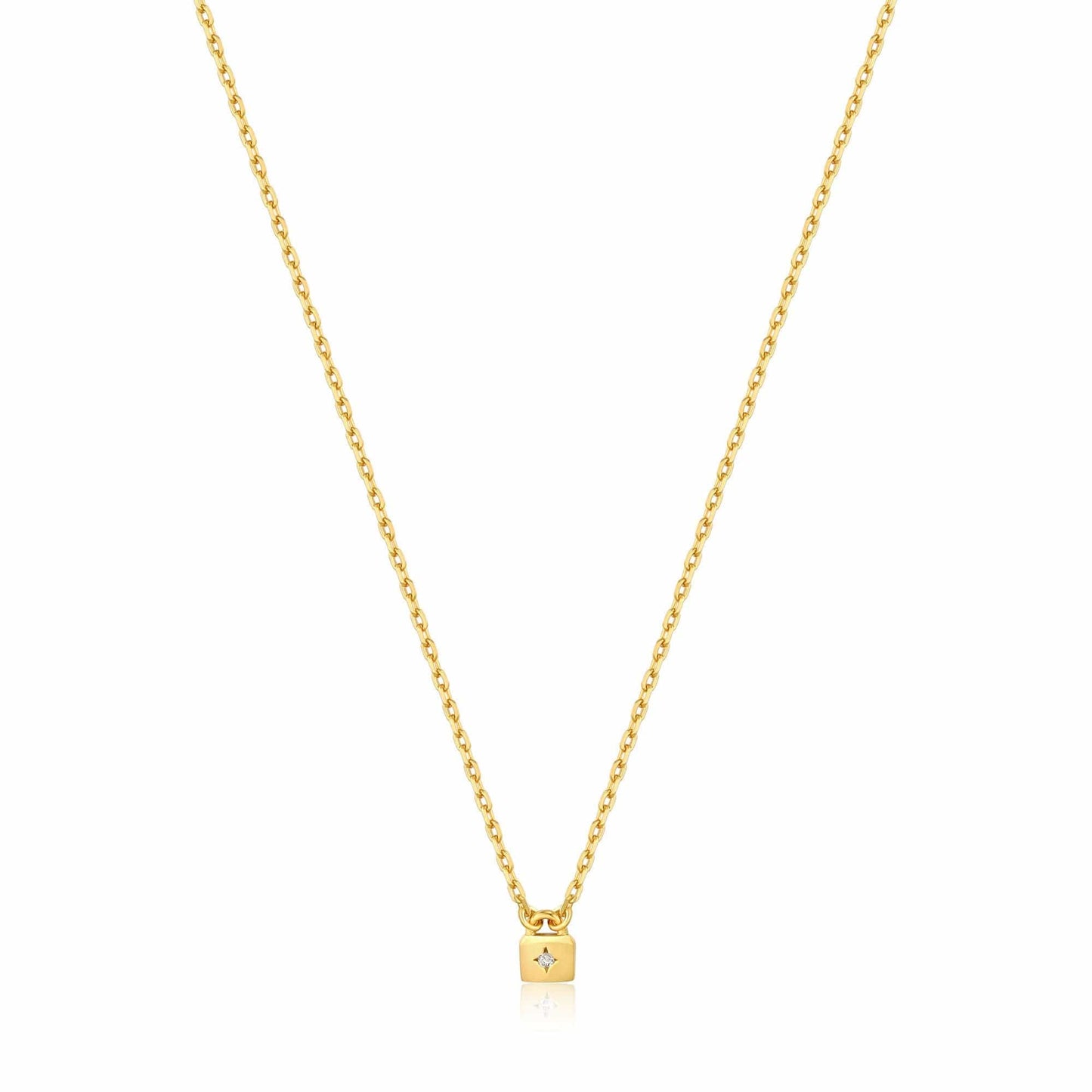 NKL-GPL Gold Padlock Necklace