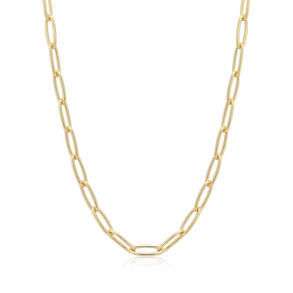 NKL-GPL Gold Paperclip Chunky Chain Necklace