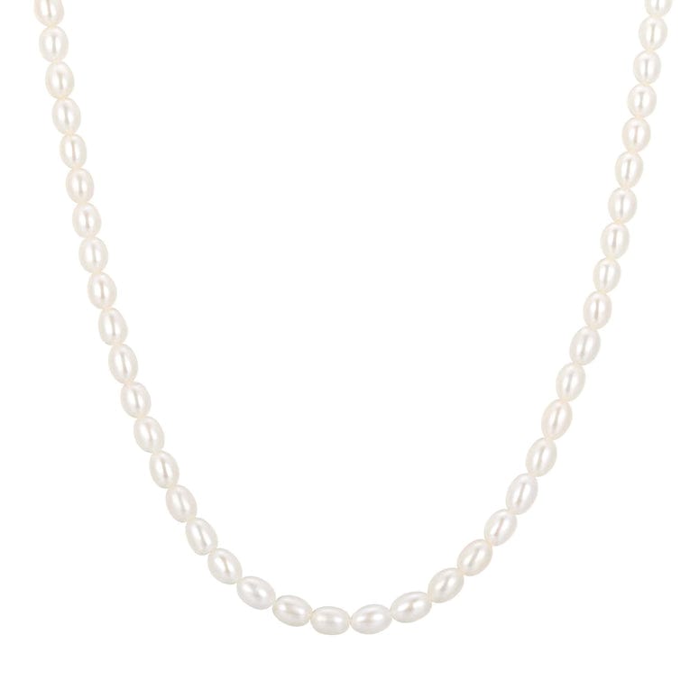 NKL-GPL Gold Pearl Beaded Necklace