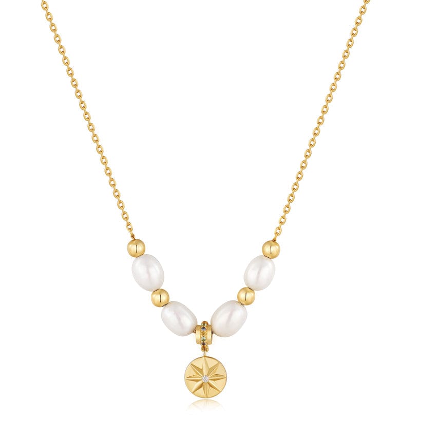 
                      
                        NKL-GPL Gold Pearl Star Pendant Necklace
                      
                    