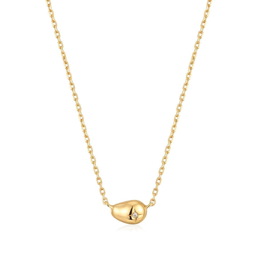 
                      
                        NKL-GPL Gold Pebble Sparkle Necklace
                      
                    