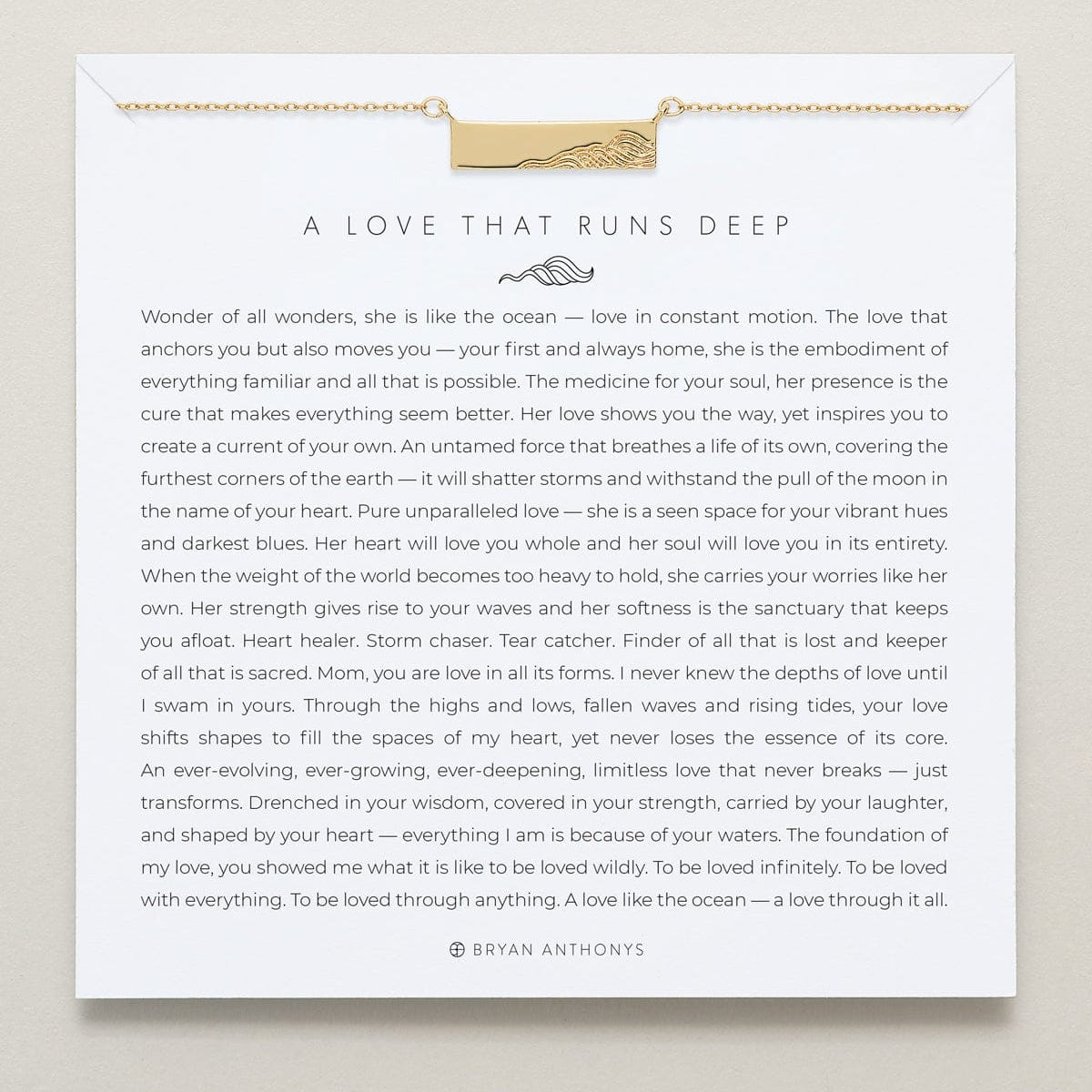 NKL-GPL Gold Plated A Love That Runs Deep Necklace