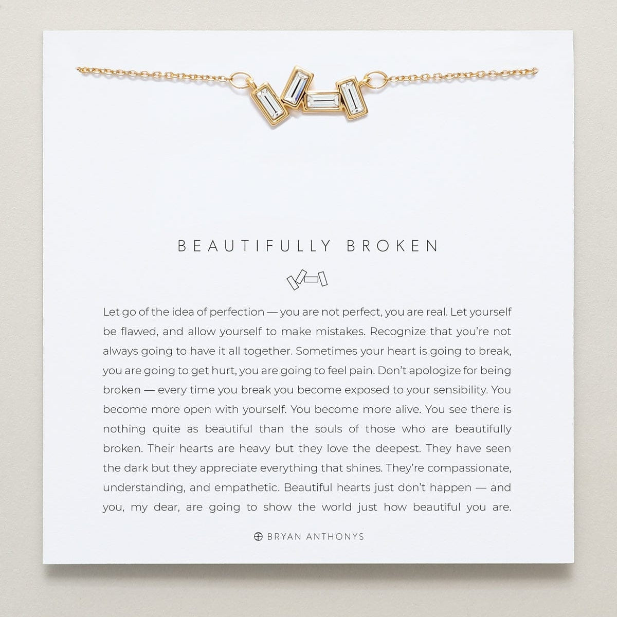 NKL-GPL Gold Plated Beautifully Broken Necklace