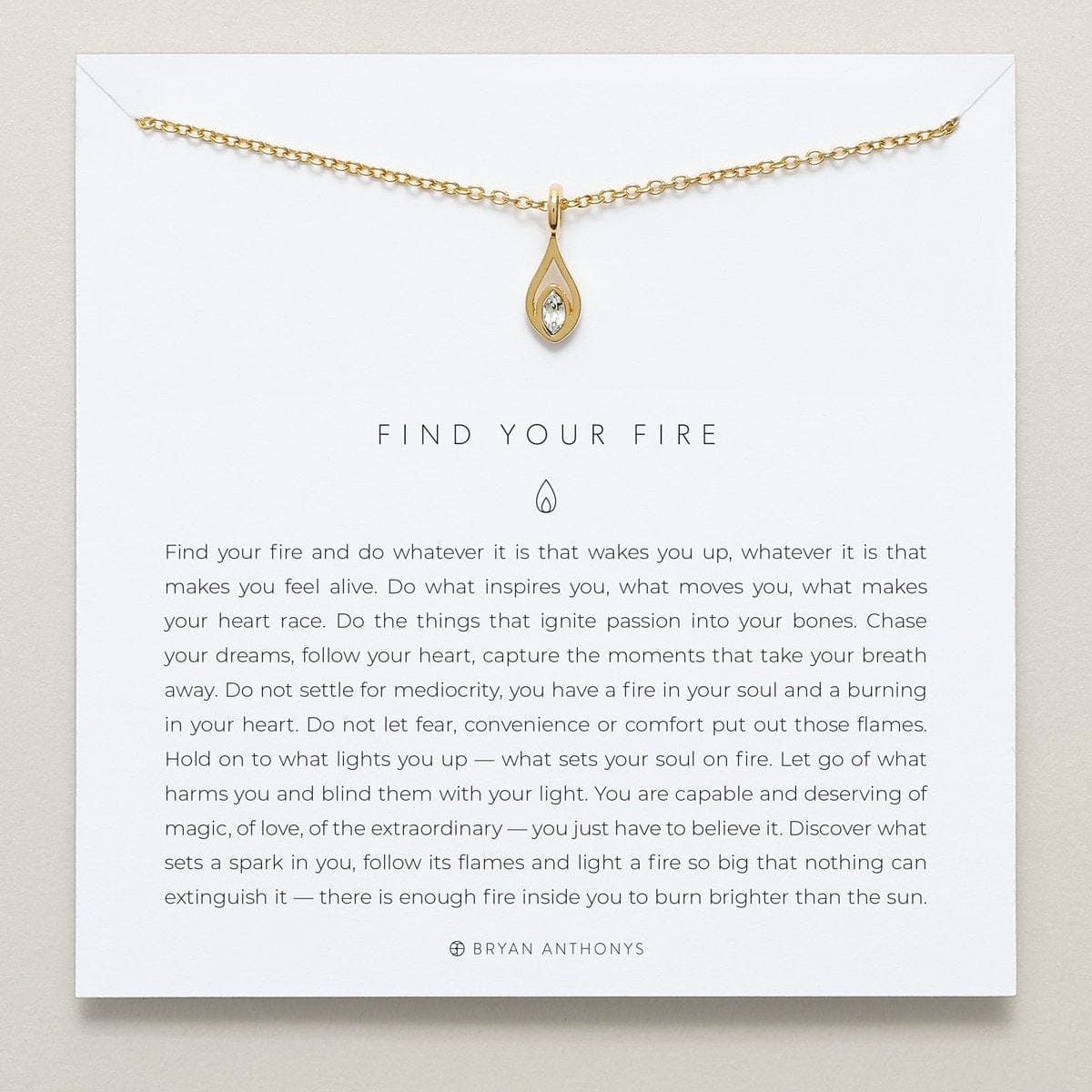 NKL-GPL Gold Plated Fire Your Fire Necklace