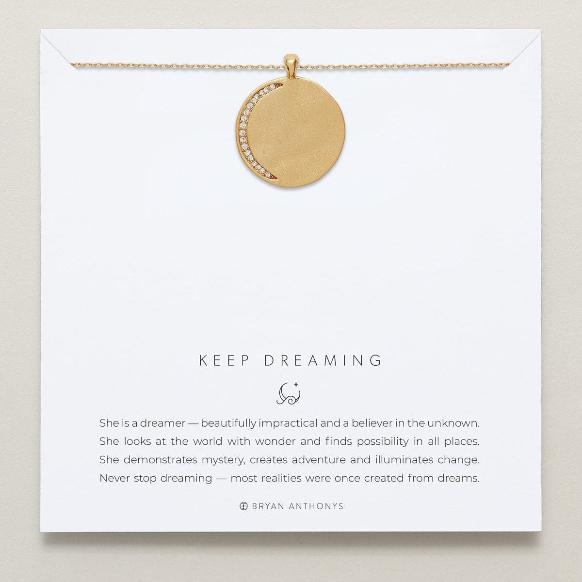 NKL-GPL Gold Plated Keep Dreaming Necklace