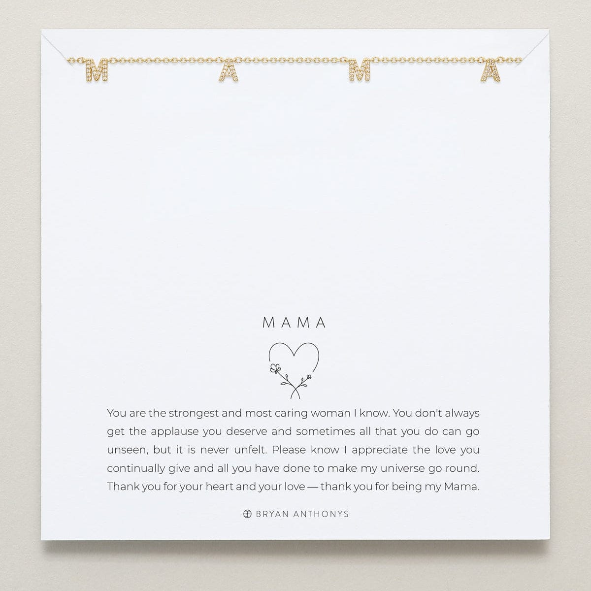 NKL-GPL Gold Plated Mama Necklace