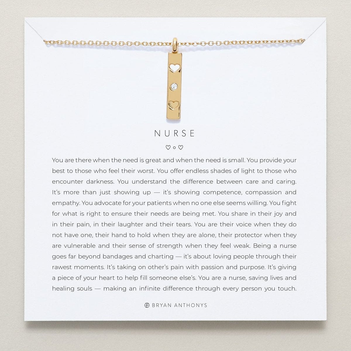 NKL-GPL Gold Plated Nurse Necklace