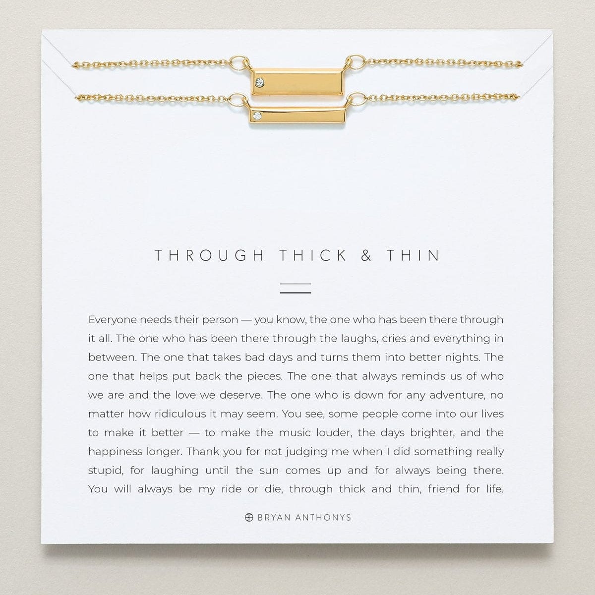 NKL-GPL Gold Plated Through Thick & Thin Necklace Set