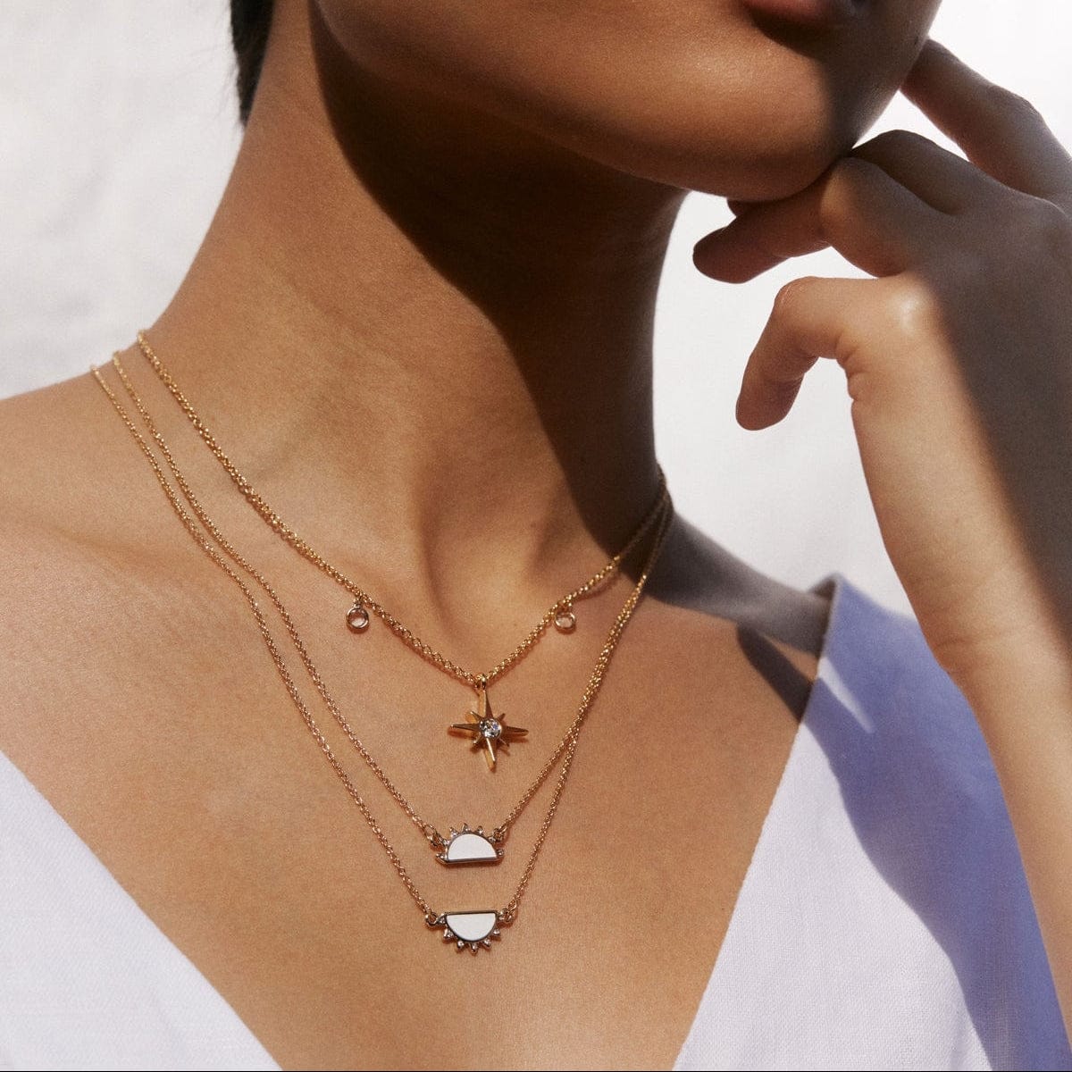 NKL-GPL Gold Plated You are my Sunshine Necklace Set