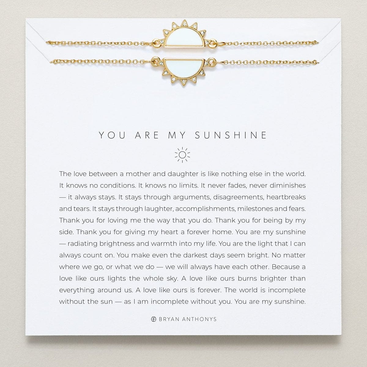 NKL-GPL Gold Plated You are my Sunshine Necklace Set
