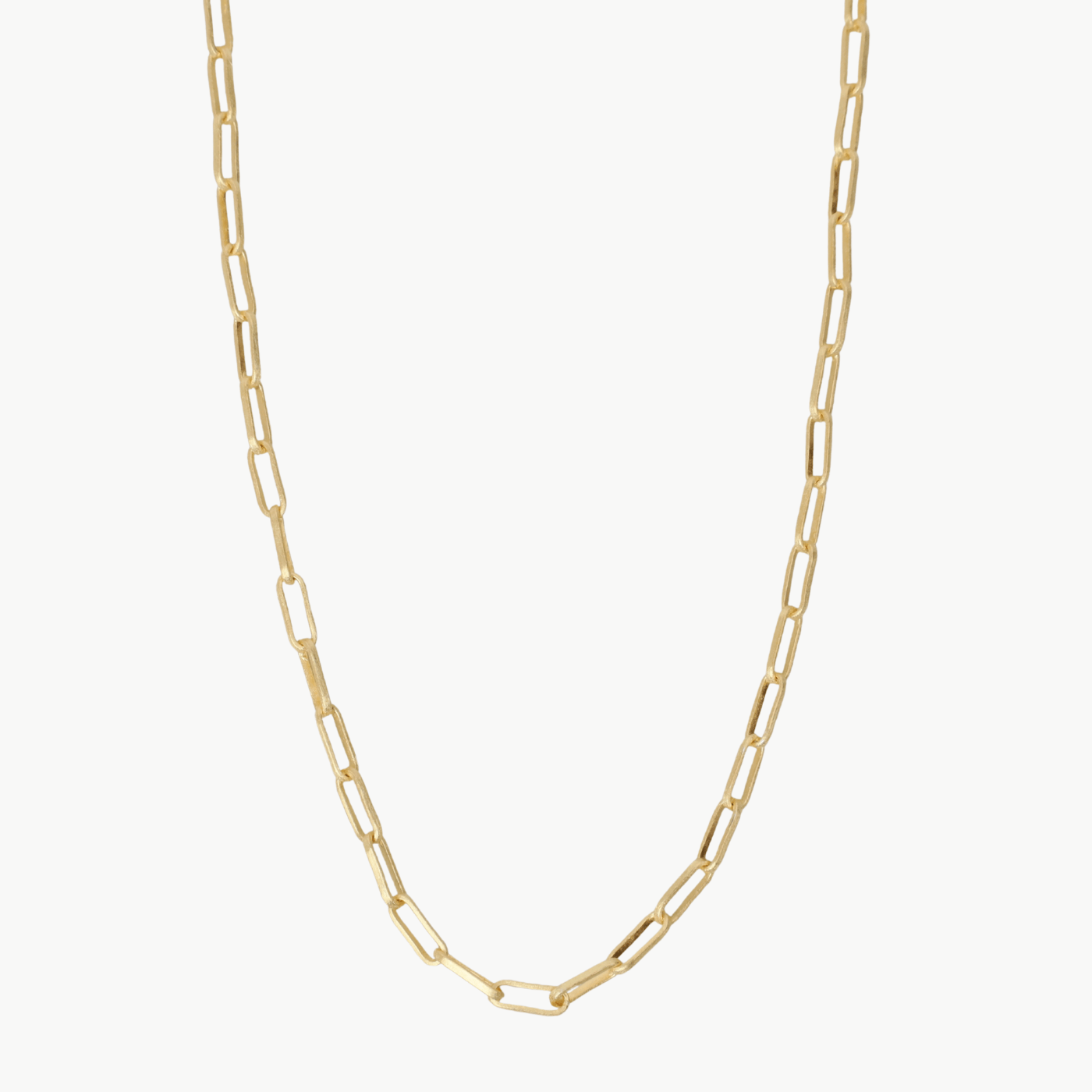 NKL-GPL Gold Rectangular Link Chain