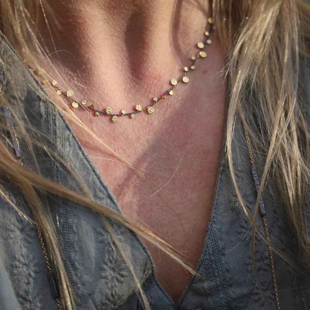 
                      
                        NKL-GPL Gold Rhodium Dot Necklace
                      
                    