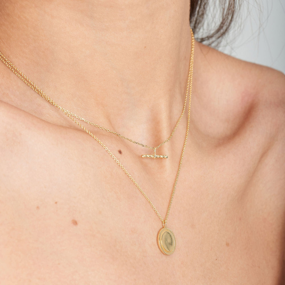 
                      
                        NKL-GPL Gold Rope T-Bar Necklace
                      
                    