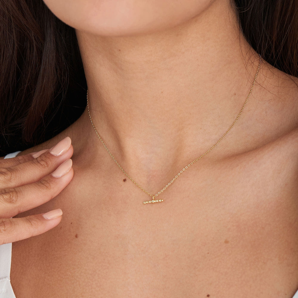 
                      
                        NKL-GPL Gold Rope T-Bar Necklace
                      
                    