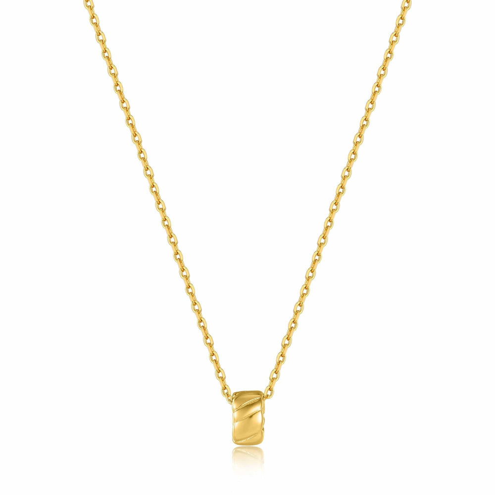 
                      
                        NKL-GPL Gold Smooth Twist Pendant Necklace
                      
                    