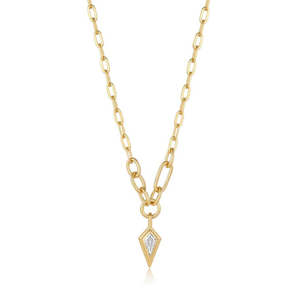 ネックレス・ペンダント Chunky Chain With drops Necklace Cz Drop Stone Chain Necklace Chunky Chain Necklace Dainty