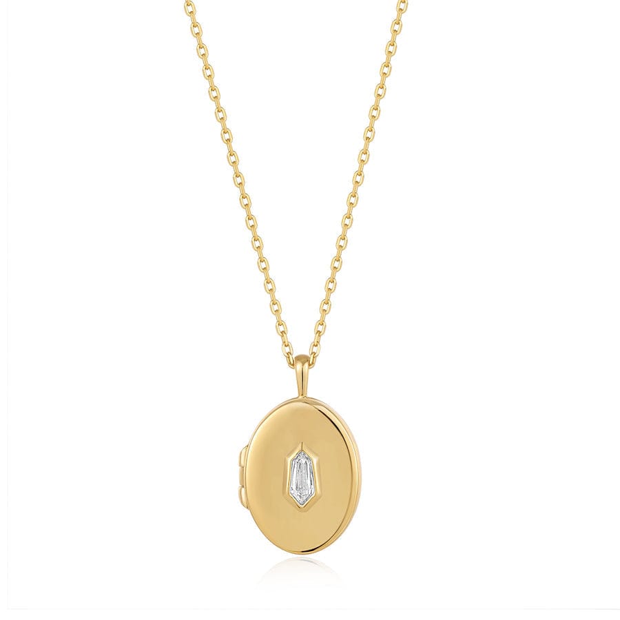 
                      
                        NKL-GPL Gold Sparkle Locket Pendant Necklace
                      
                    