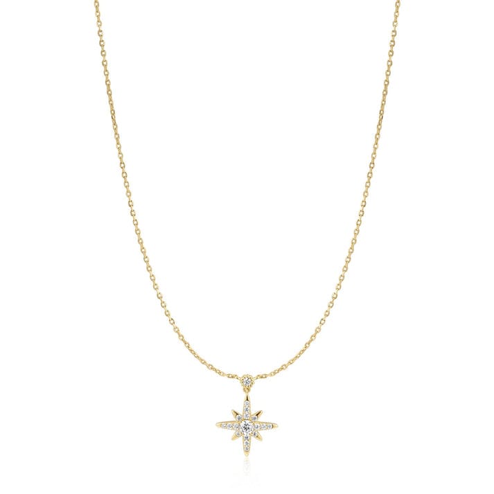 NKL-GPL Gold Sparkling Nova Star Necklace