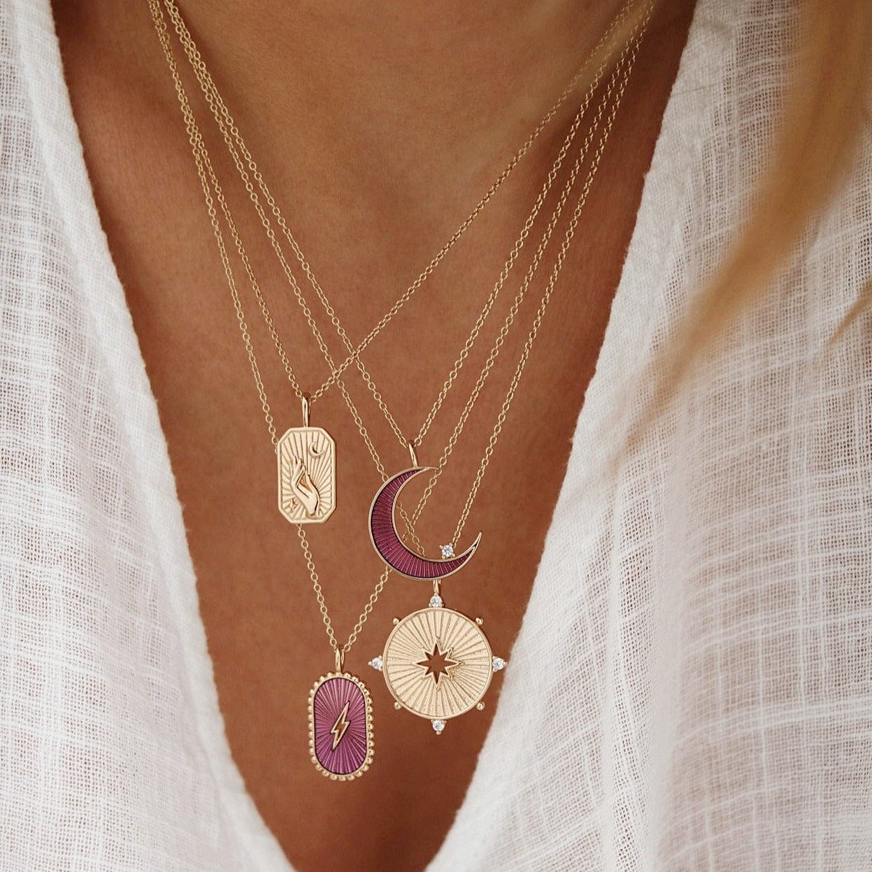 NKL-GPL Gold Starstruck Pendant Necklace