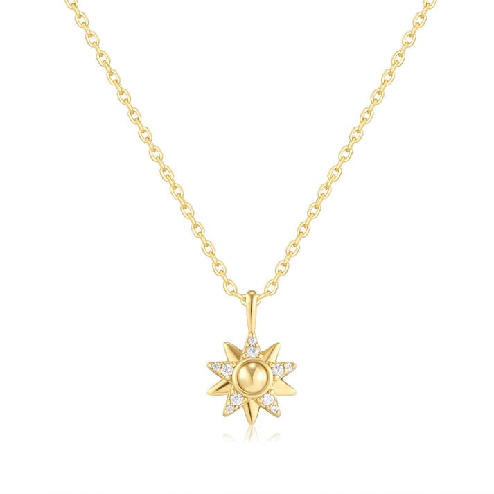 NKL-GPL Gold Sunburst Necklace