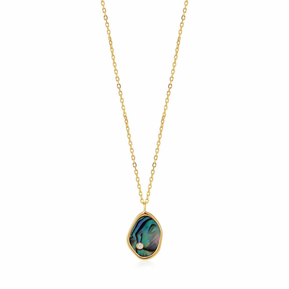 NKL-GPL Gold Tidal Abalone Necklace