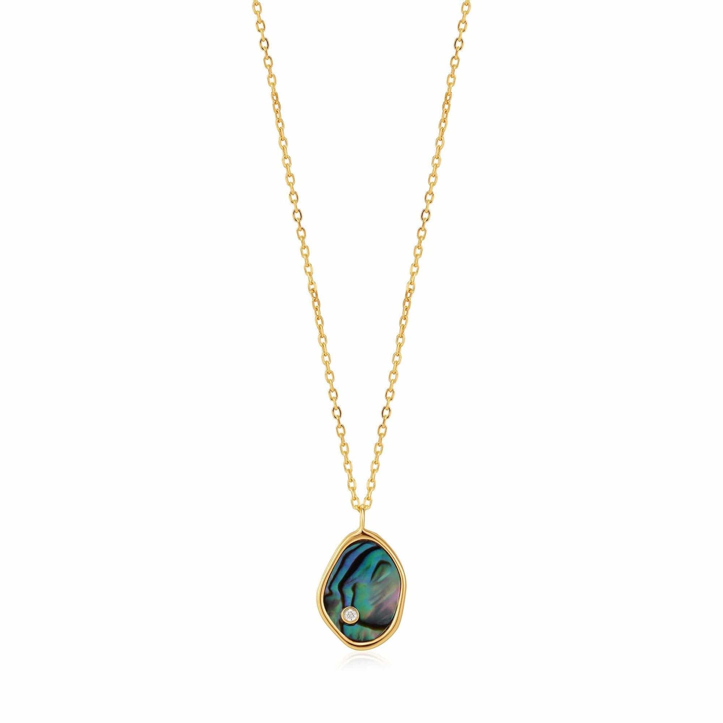 NKL-GPL Gold Tidal Abalone Necklace