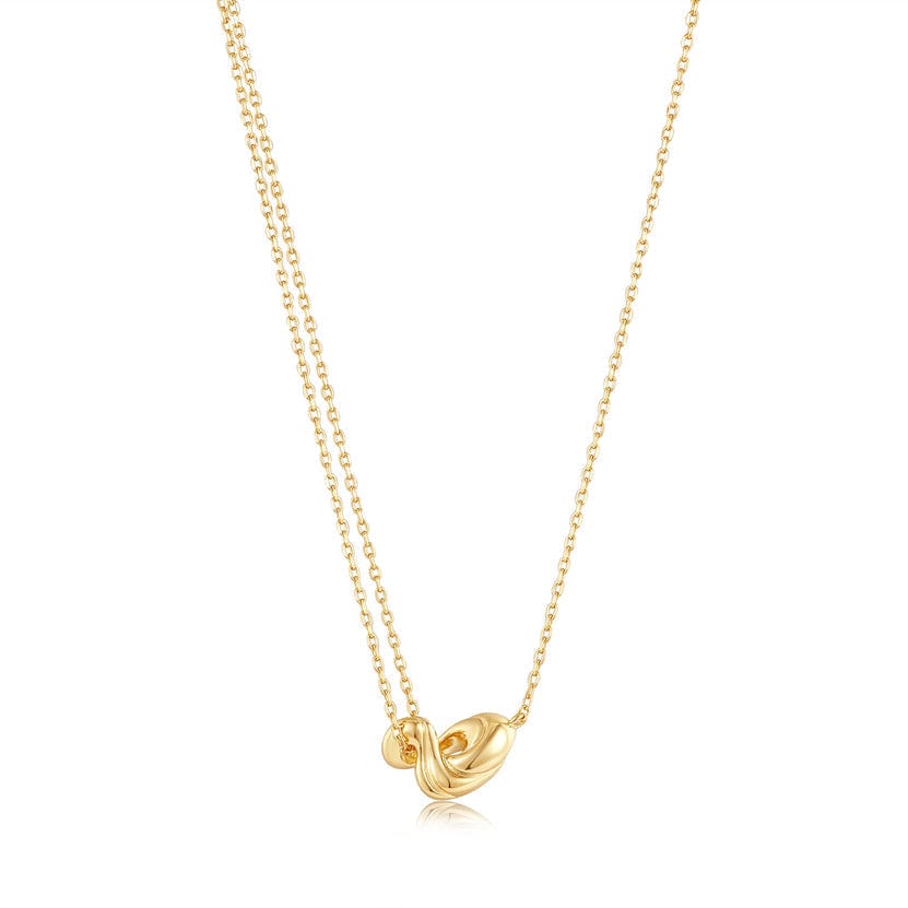 
                      
                        NKL-GPL Gold Twisted Wave Mini Pendant Necklace
                      
                    