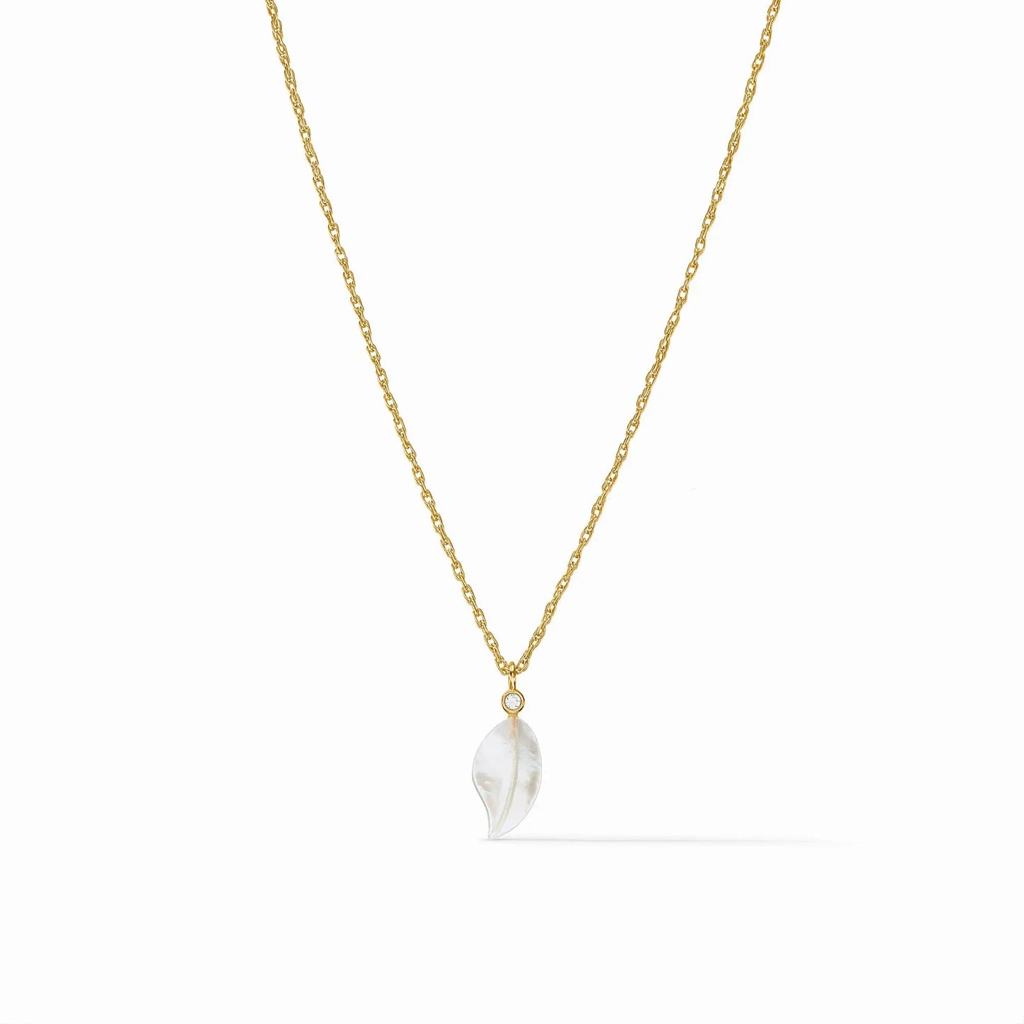NKL-GPL Gold Willow Delicate Necklace - Mother of Pearl