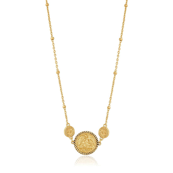 NKL-GPL Gold Winged Goddess Necklace