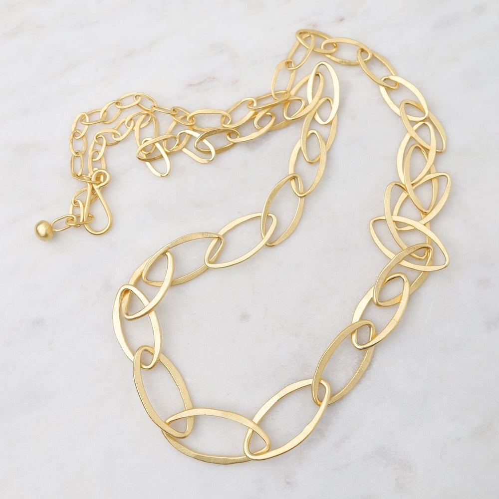 
                      
                        NKL-GPL Graduated Leaf Shape Chain Necklace
                      
                    