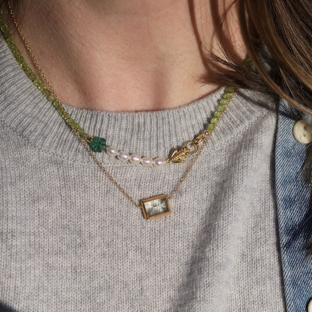 NKL-GPL Green Amethyst Necklace