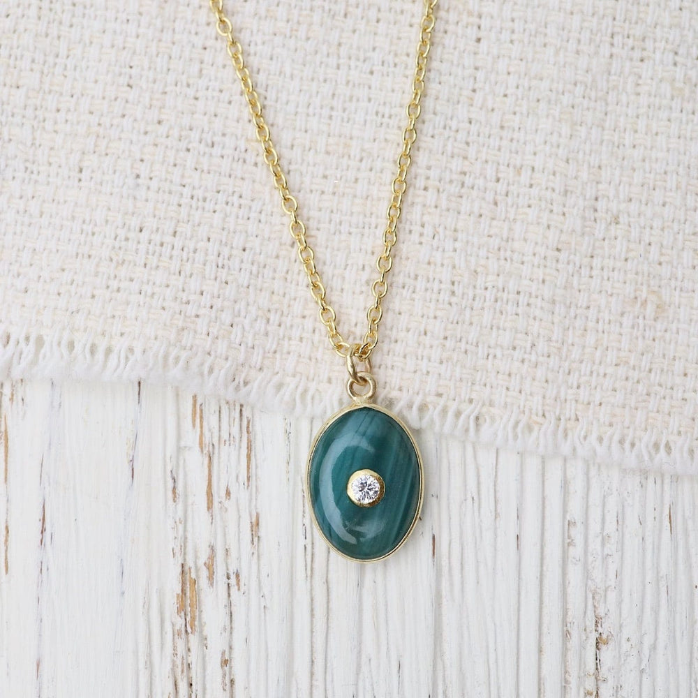 
                      
                        NKL-GPL Green Malachite Necklace
                      
                    