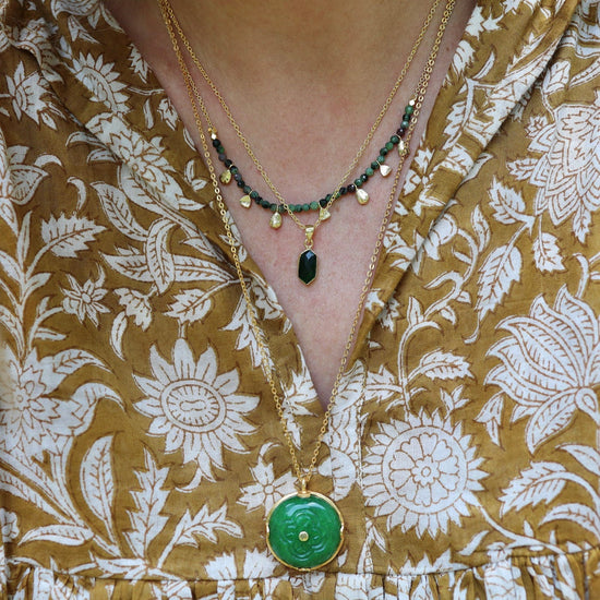 Load image into Gallery viewer, NKL-GPL Green Tourmaline Necklace
